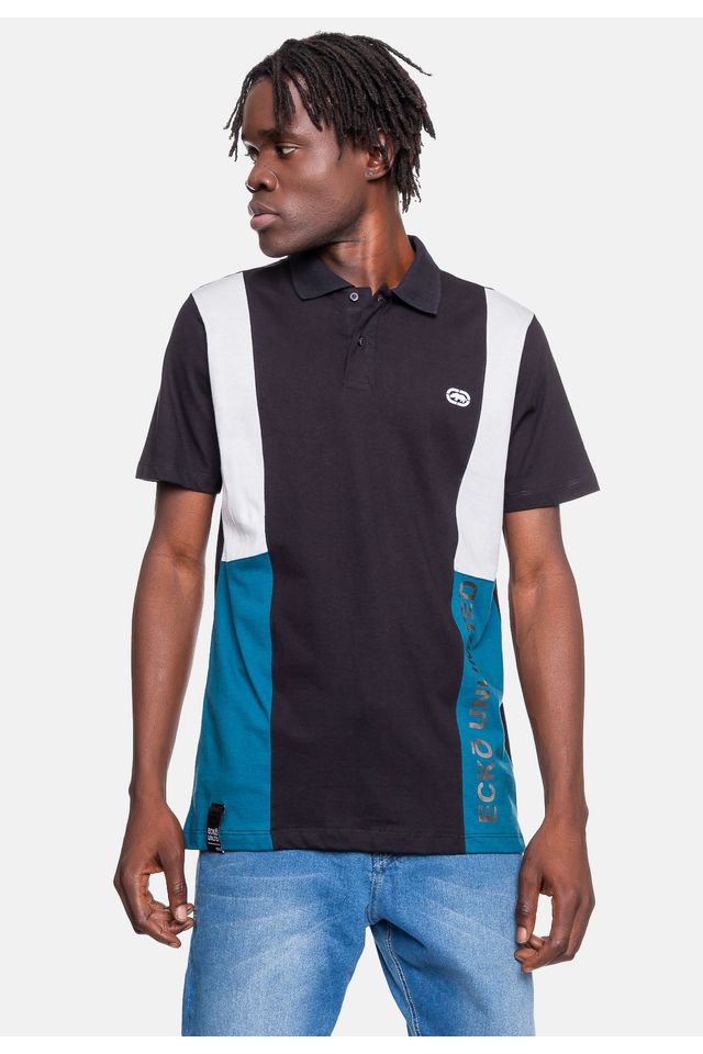 Camisa-Polo-Ecko-Masculina-Crew-Preta