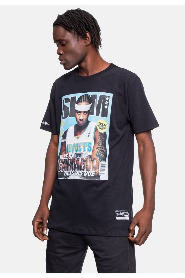 Camiseta-Mitchell---Ness-Slam-Carmelo-Anthony-Preta