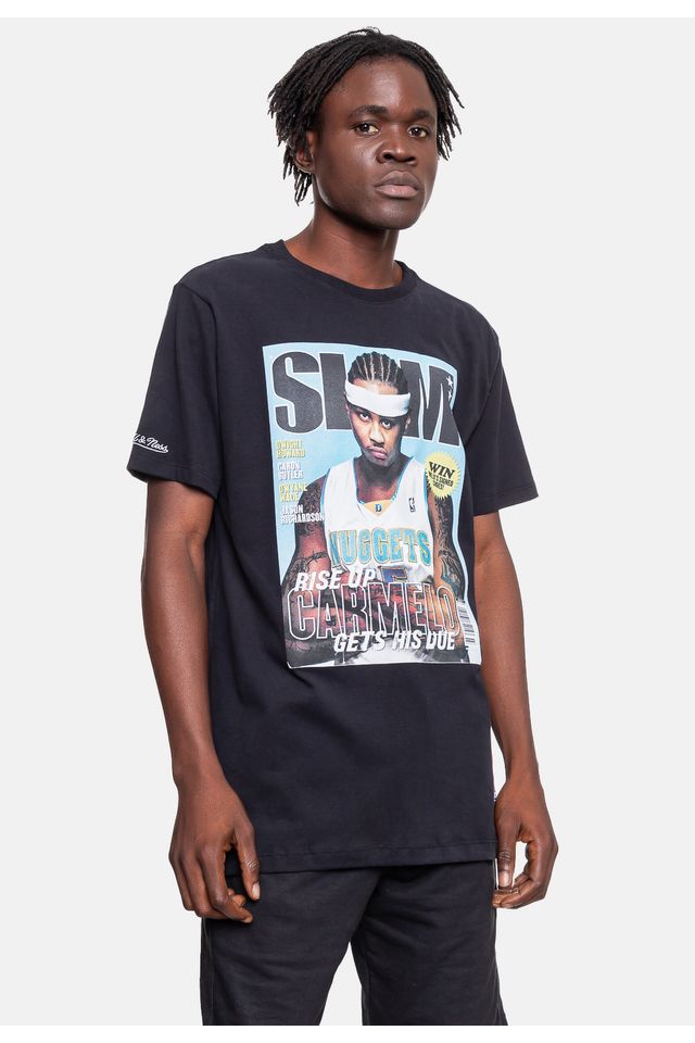 Camiseta-Mitchell---Ness-Slam-Carmelo-Anthony-Preta