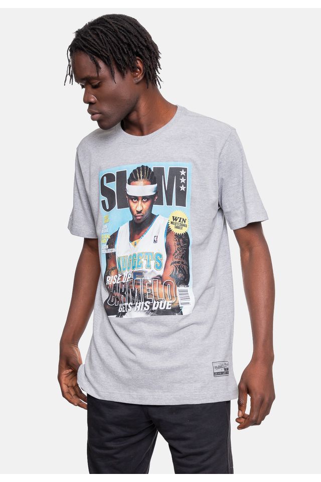 Camiseta-Mitchell---Ness-Slam-Carmelo-Anthony-Cinza-Mescla