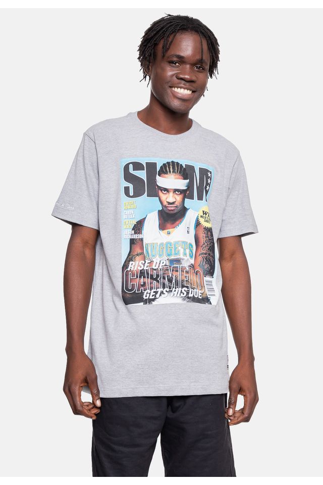 Camiseta-Mitchell---Ness-Slam-Carmelo-Anthony-Cinza-Mescla