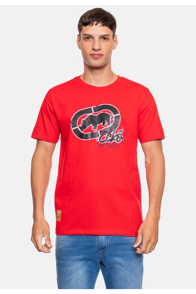 Camiseta-Ecko-Masculina-Night-Vermelha