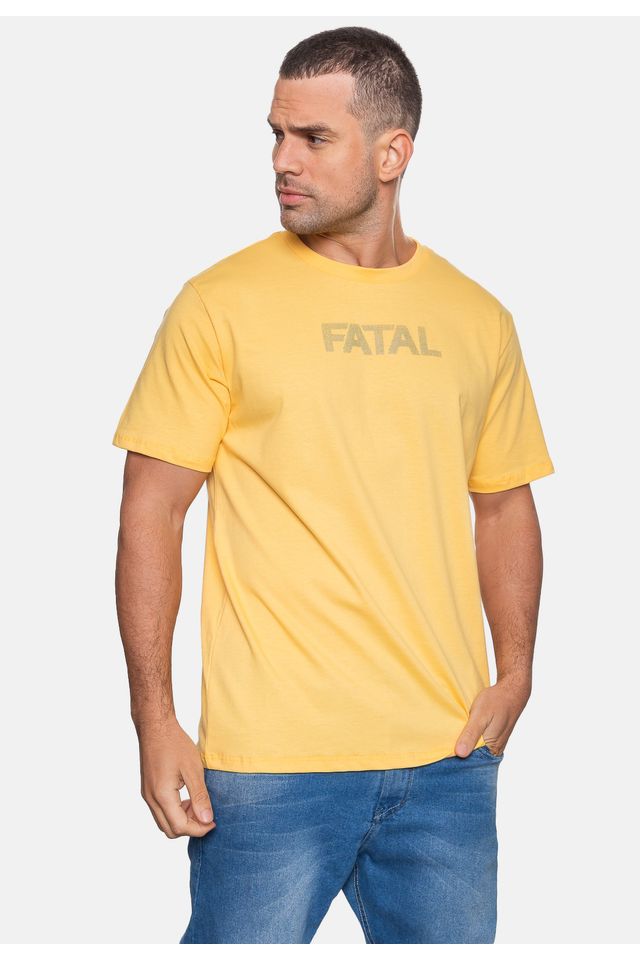 Camiseta-Fatal-Masculina-Pinin-Amarela-Cream