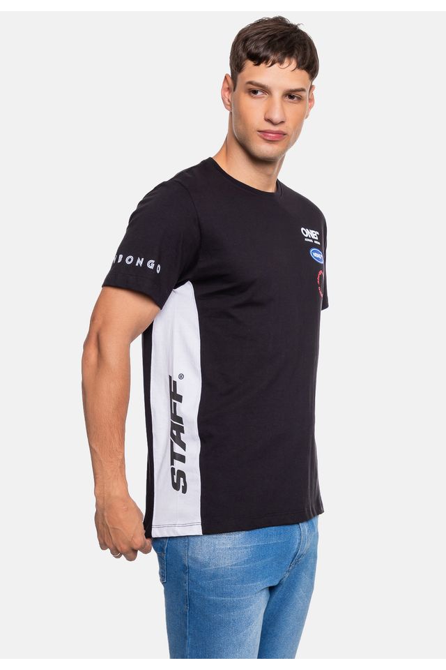 Camiseta-Onbongo-Masculina-Staff-Brand-Preta