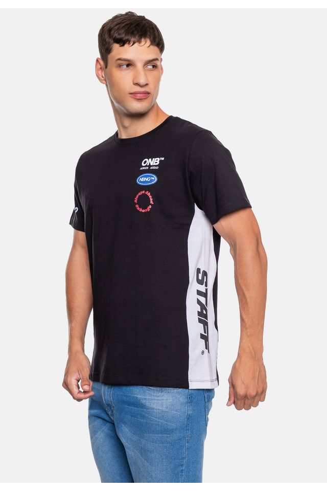 Camiseta-Onbongo-Masculina-Staff-Brand-Preta