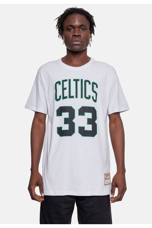 Camiseta-Mitchell---Ness-Boston-Celtics-33-Larry-Bird-Branca Camiseta-Mitchell---Ness-Boston-Celtics-33-Larry-Bird-Branca