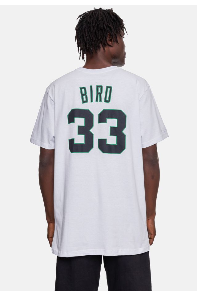 Camiseta-Mitchell---Ness-Boston-Celtics-33-Larry-Bird-Branca
