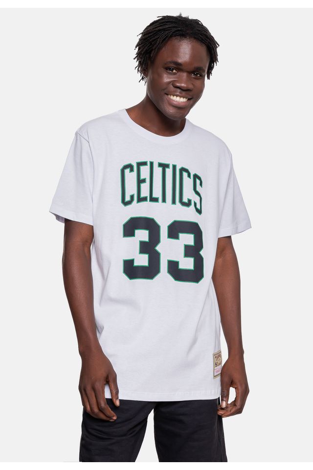 Camiseta-Mitchell---Ness-Boston-Celtics-33-Larry-Bird-Branca