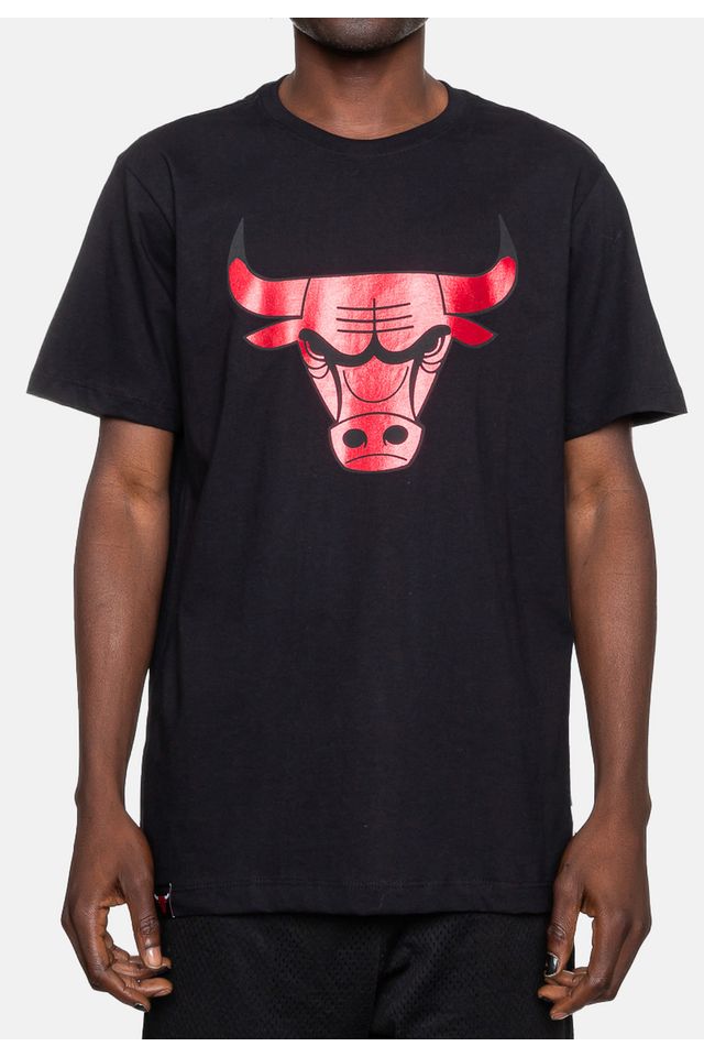 Camiseta-NBA-Gloss-Chicago-Bulls-Preta