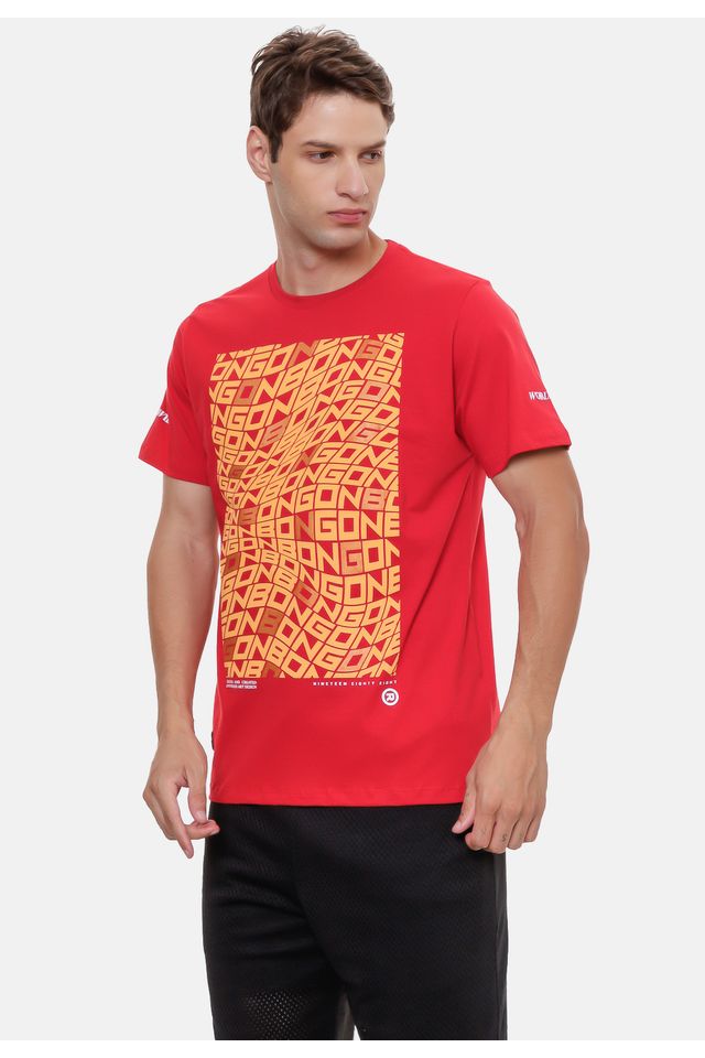 Camiseta-Onbongo-Estampada-Vermelha