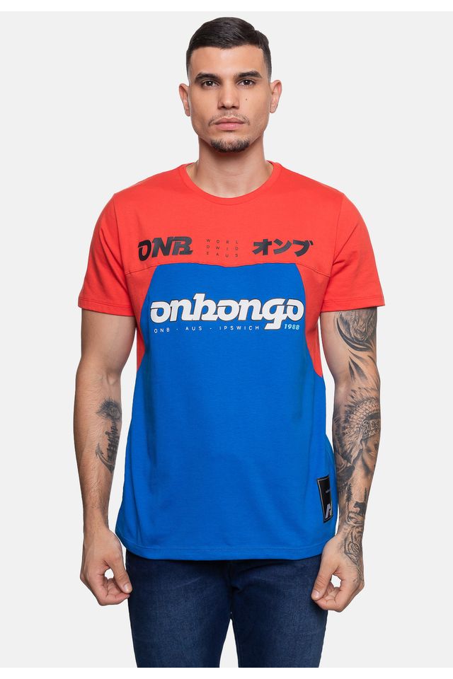 Camiseta-Onbongo-Masculina-Aus-Laranja