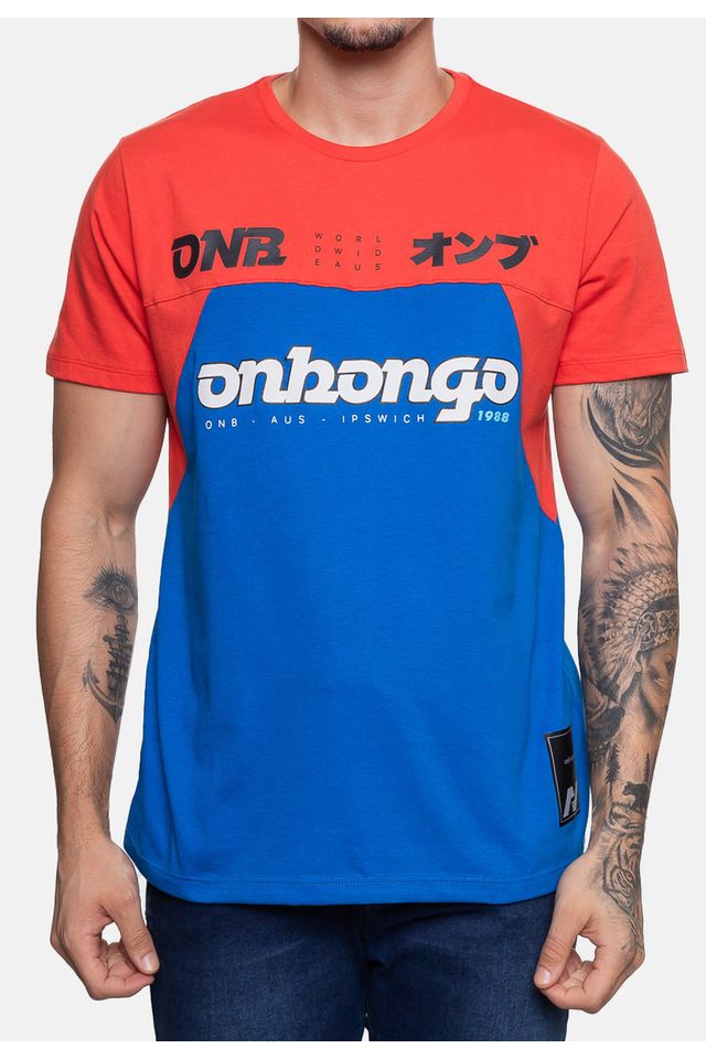 Camiseta-Onbongo-Masculina-Aus-Laranja