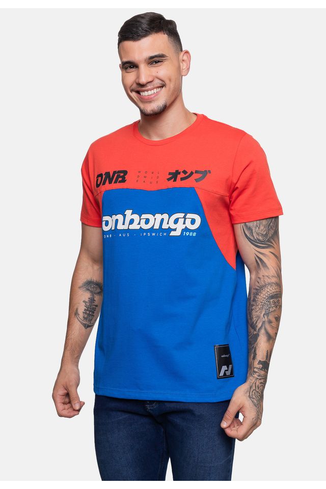 Camiseta-Onbongo-Masculina-Aus-Laranja