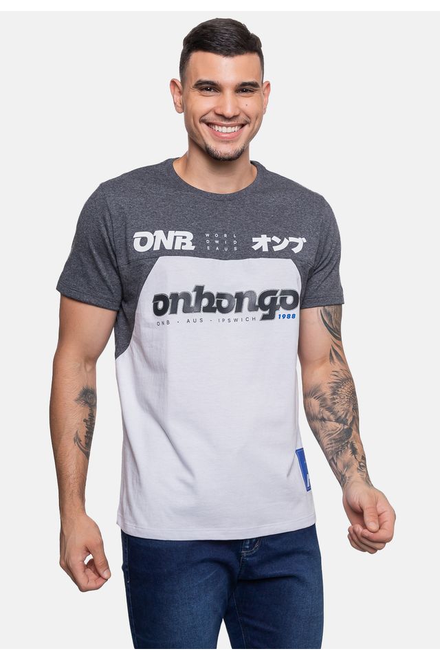 Camiseta-Onbongo-Masculina-Aus-Grafite-Mescla