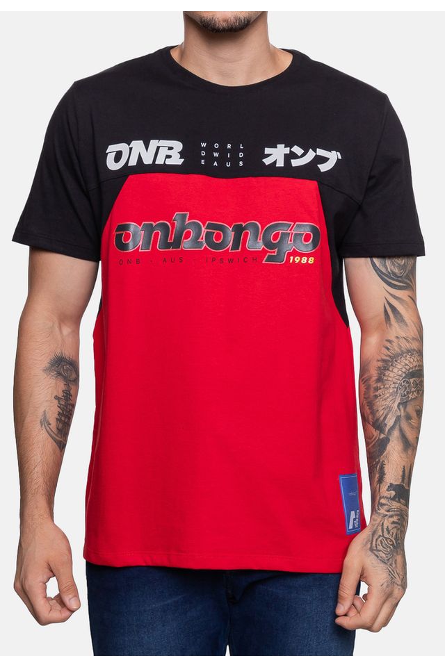 Camiseta-Onbongo-Masculina-Aus-Preta
