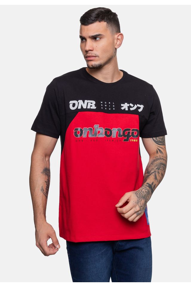 Camiseta-Onbongo-Masculina-Aus-Preta