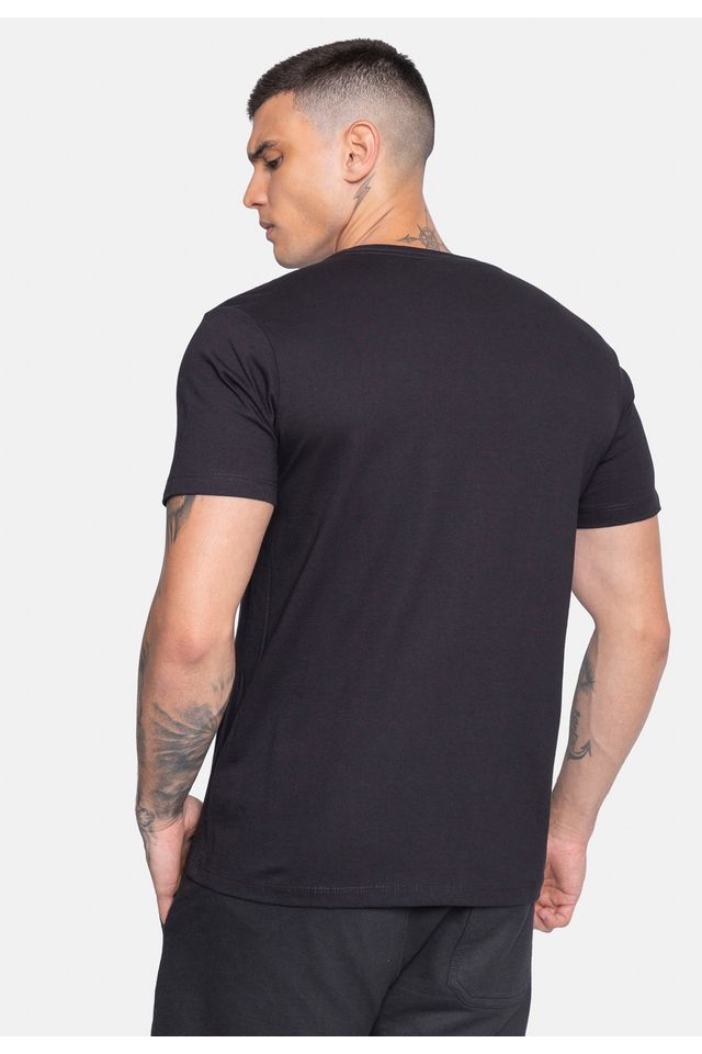 Camiseta-Ecko-Estampada-Preta