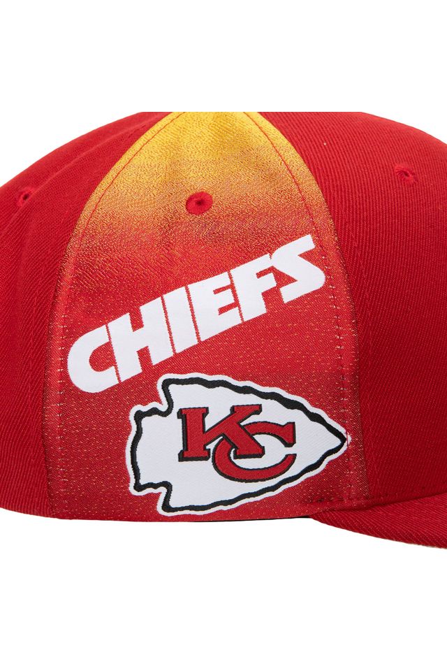 Bone-Mitchell---Ness-Tapestry-Snapback-Kansas-City-Chiefs-Vermelha