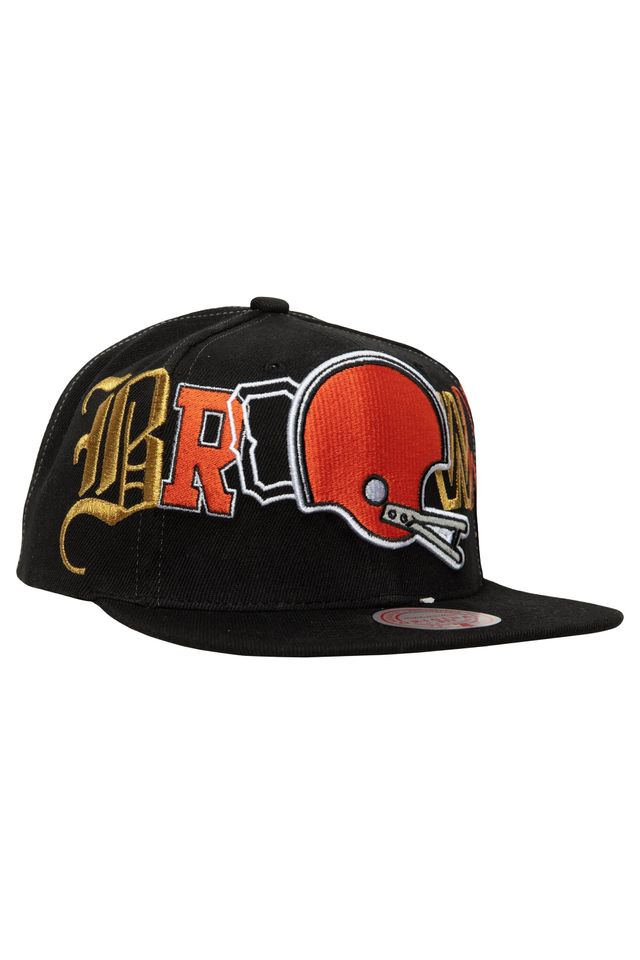 Bone-Mitchell---Ness-Hype-Type-Snapback-Cleveland-Browns-Preta