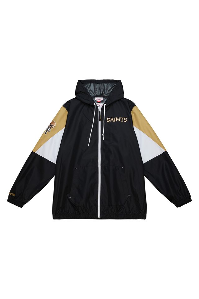 Jaqueta-Mitchell---Ness-NFL-Windbreaker-New-Orleans-Saints-Preta Jaqueta-Mitchell---Ness-NFL-Windbreaker-New-Orleans-Saints-Preta