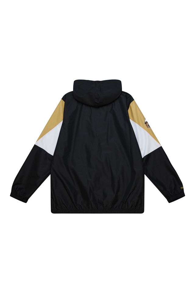 Jaqueta-Mitchell---Ness-NFL-Windbreaker-New-Orleans-Saints-Preta