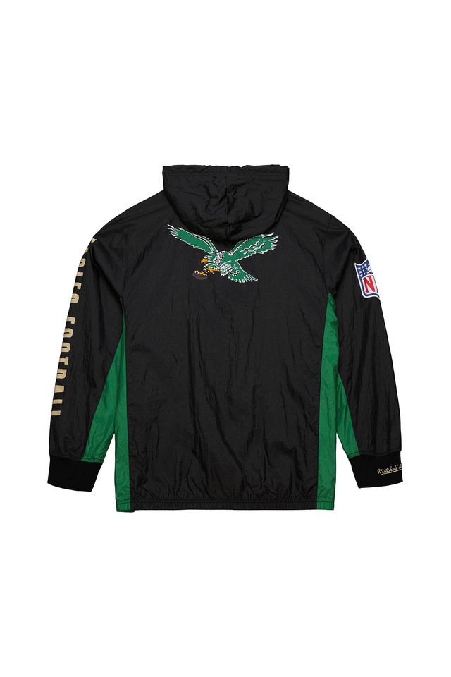 Jaqueta-Mitchell---Ness-Team-OG-2-0-Anorak-Windbreaker-Vintage-Logo-Philadelphia-Eagles-Preta