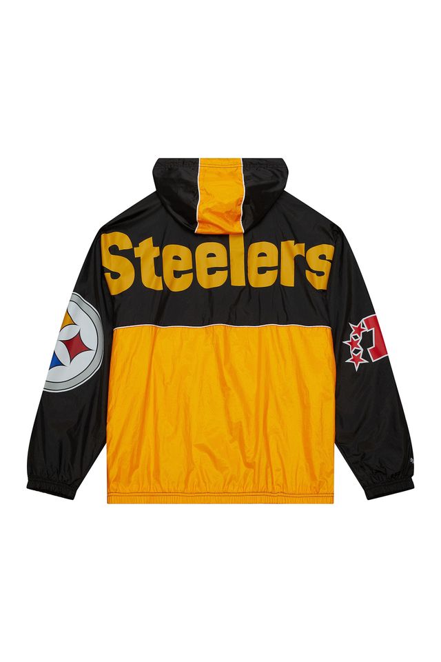 Jaqueta-Mitchell---Ness-Team-OG-2-0-Anorak-Windbreaker-Pittsburgh-Steelers-Preta