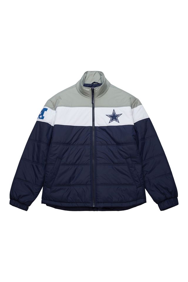 Jaqueta-Mitchell---Ness-In-The-Clutch-Puffer-Jacket-Vintage-Logo-Dallas-Cowboys-Azul-Marinho Jaqueta-Mitchell---Ness-In-The-Clutch-Puffer-Jacket-Vintage-Logo-Dallas-Cowboys-Azul-Marinho