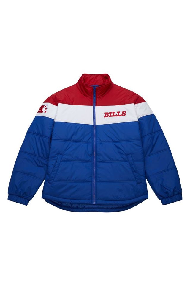 Jaqueta-Mitchell---Ness-NFL-In-The-Clutch-Puffer-Jacket-Vintage-Logo-Buffalo-Bills-Azul-Royal Jaqueta-Mitchell---Ness-NFL-In-The-Clutch-Puffer-Jacket-Vintage-Logo-Buffalo-Bills-Azul-Royal