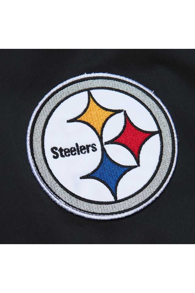 Jaqueta-Mitchell---Ness-Lightweight-Satin-Bomber-Vintage-Logo-Pittsburgh-Steelers-Preta