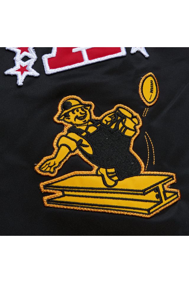Jaqueta-Mitchell---Ness-Lightweight-Satin-Bomber-Vintage-Logo-Pittsburgh-Steelers-Preta