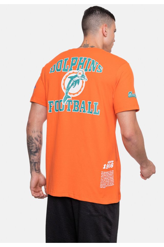 Camiseta-Mitchell---Ness-Miami-Dolphins-Team-Original-Laranja