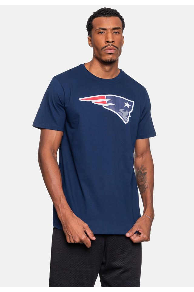 Camiseta-NFL-Masculina-New-England-Patriots-Azul-Marinho
