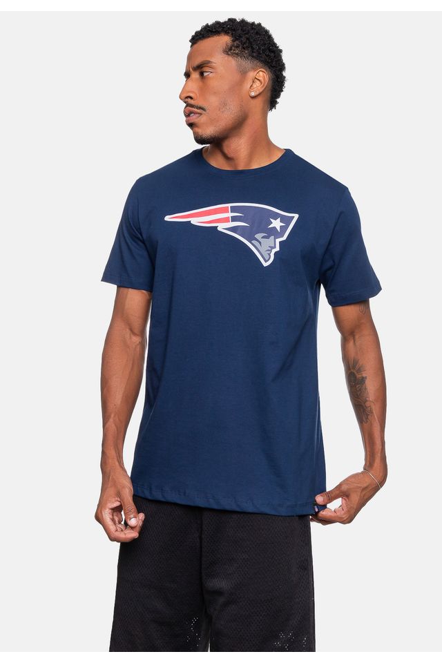 Camiseta-NFL-Masculina-New-England-Patriots-Azul-Marinho