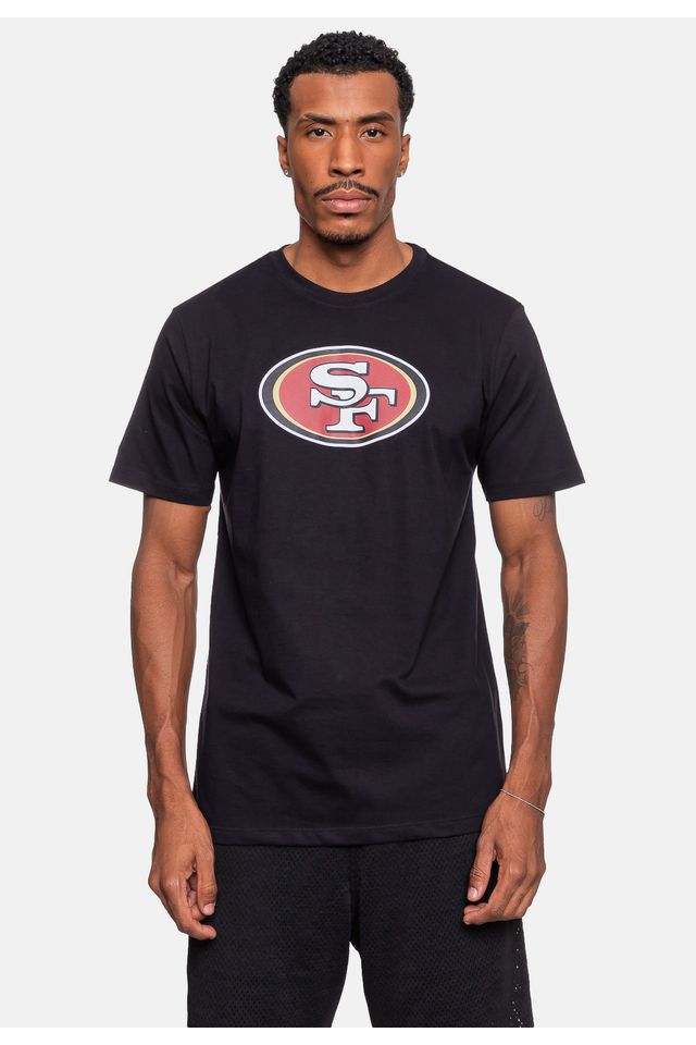 Camiseta-NFL-Logo-San-Francisco-49ers-Preta