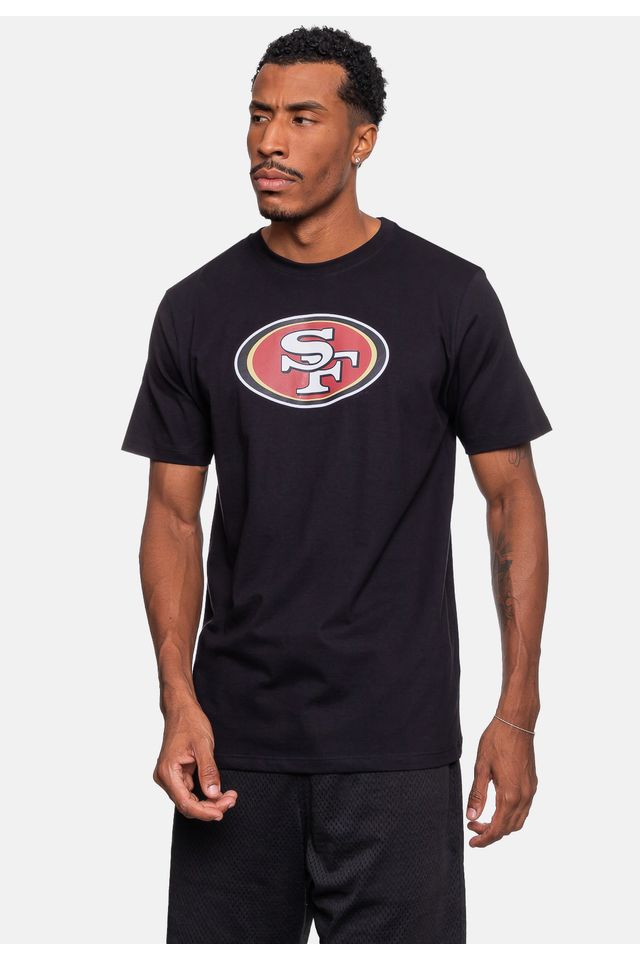 Camiseta-NFL-Logo-San-Francisco-49ers-Preta