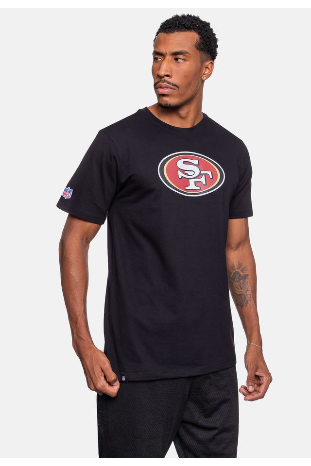 Camiseta-NFL-Logo-San-Francisco-49ers-Preta