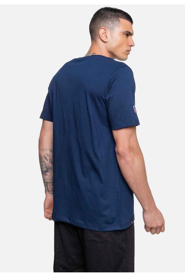 Camiseta-NFL-Shield-Azul-Marinho