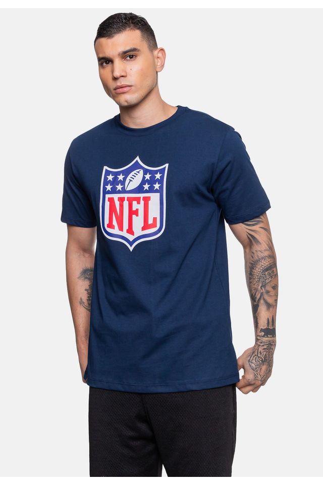 Camiseta-NFL-Shield-Azul-Marinho