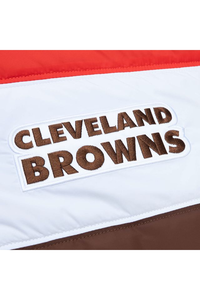 Jaqueta-Mitchell---Ness-In-The-Clutch-Puffer-Jacket-Vintage-Logo-Cleveland-Browns-Marrom