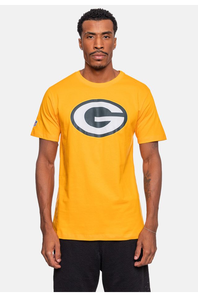 Camiseta-NFL-Logo-Green-Bay-Packers-Amarela
