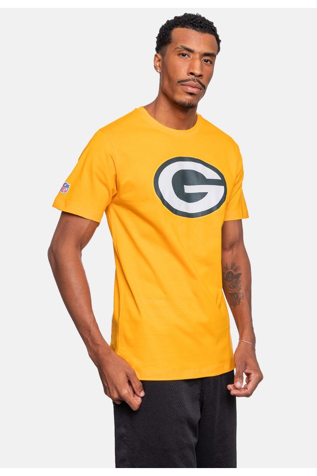 Camiseta-NFL-Logo-Green-Bay-Packers-Amarela