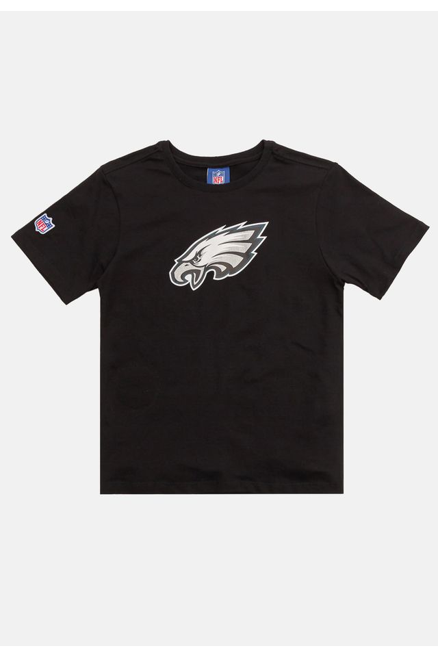 Camiseta-NFL-Juvenil-Player-Jalen-Hurts-Preta