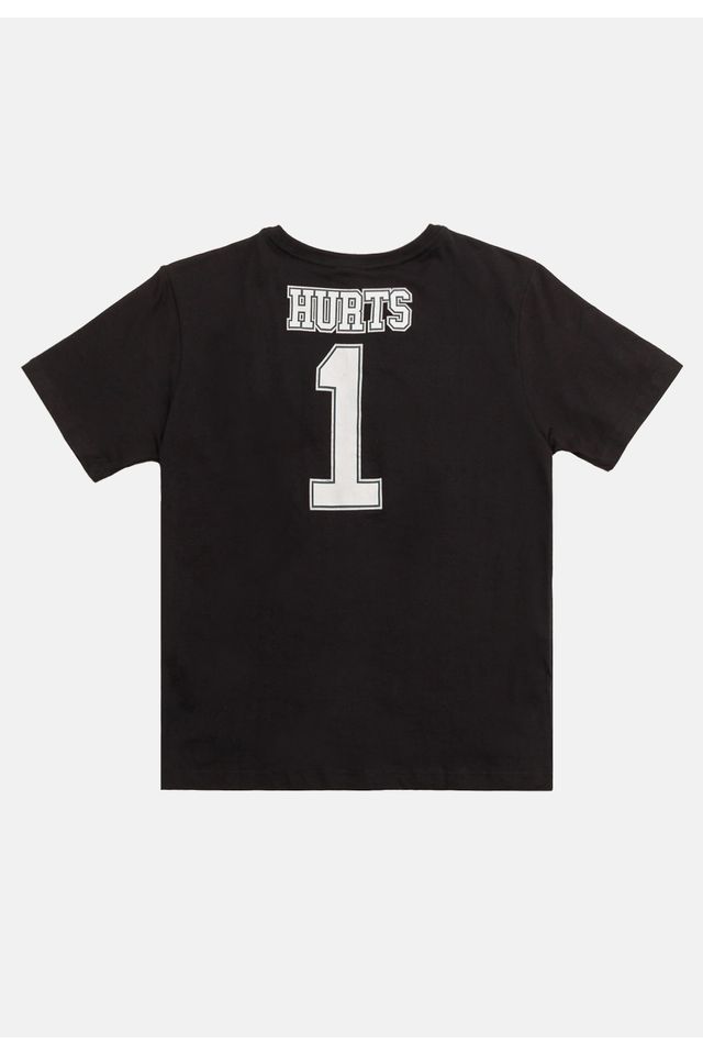 Camiseta-NFL-Juvenil-Player-Jalen-Hurts-Preta