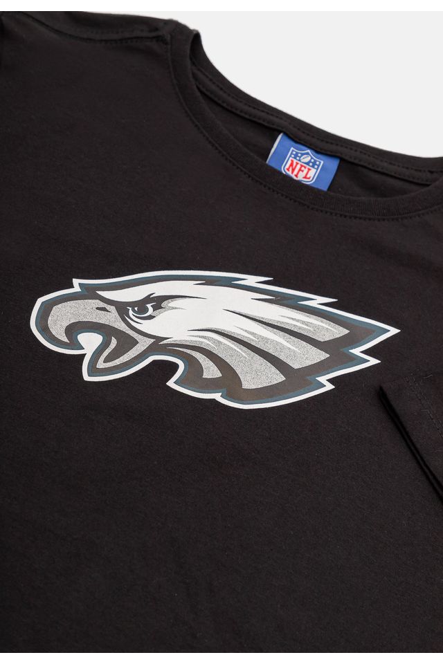 Camiseta-NFL-Juvenil-Player-Jalen-Hurts-Preta