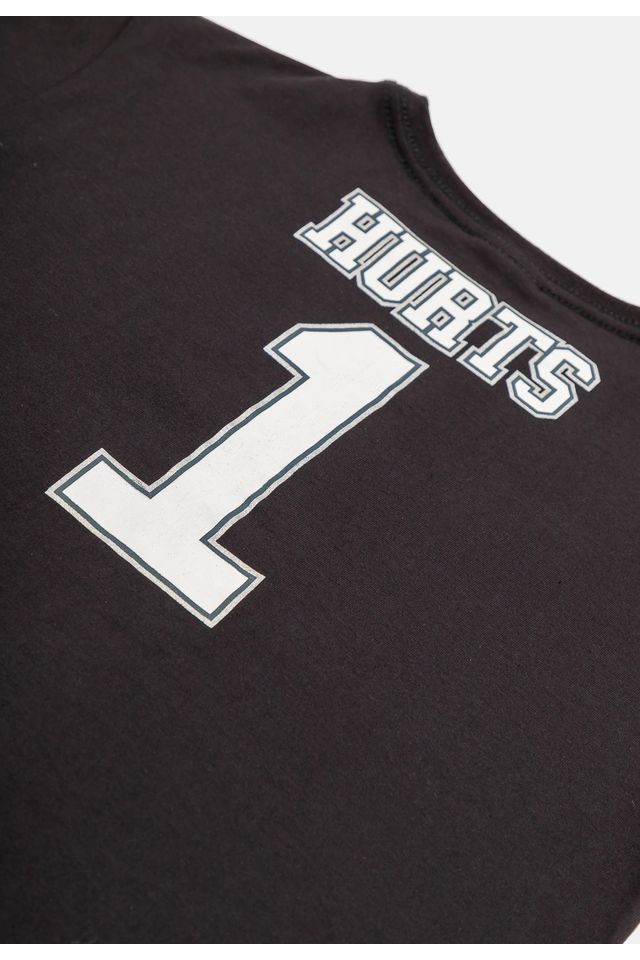 Camiseta-NFL-Juvenil-Player-Jalen-Hurts-Preta