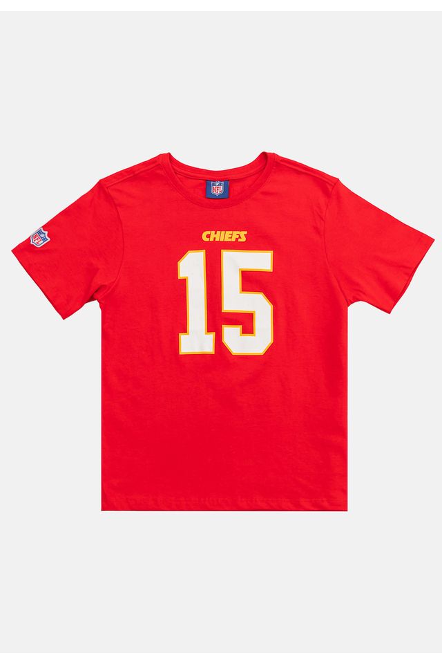 Camiseta-NFL-Juvenil-Player-Patrick-Lavon-Mahomes-Vermelha