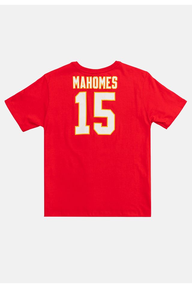 Camiseta-NFL-Juvenil-Player-Patrick-Lavon-Mahomes-Vermelha