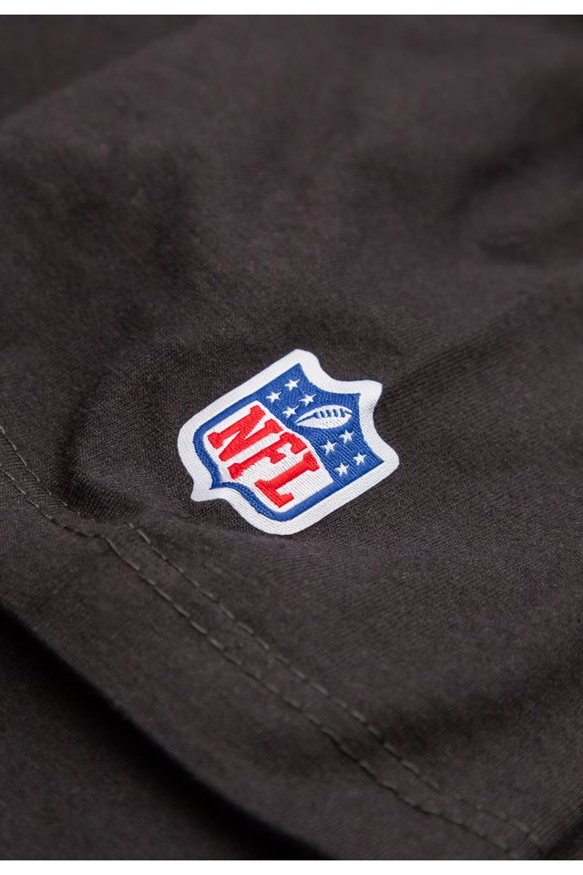 Camiseta-NFL-Juvenil-Chiefs-Logo-Preta