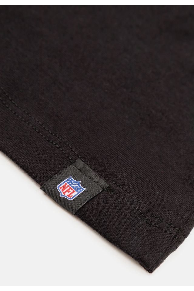 Camiseta-NFL-Juvenil-San-Francisco-49ers-Logo-Preta